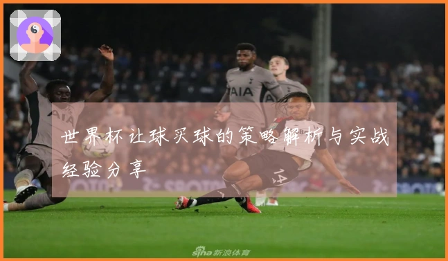 世界杯让球买球的策略解析与实战经验分享